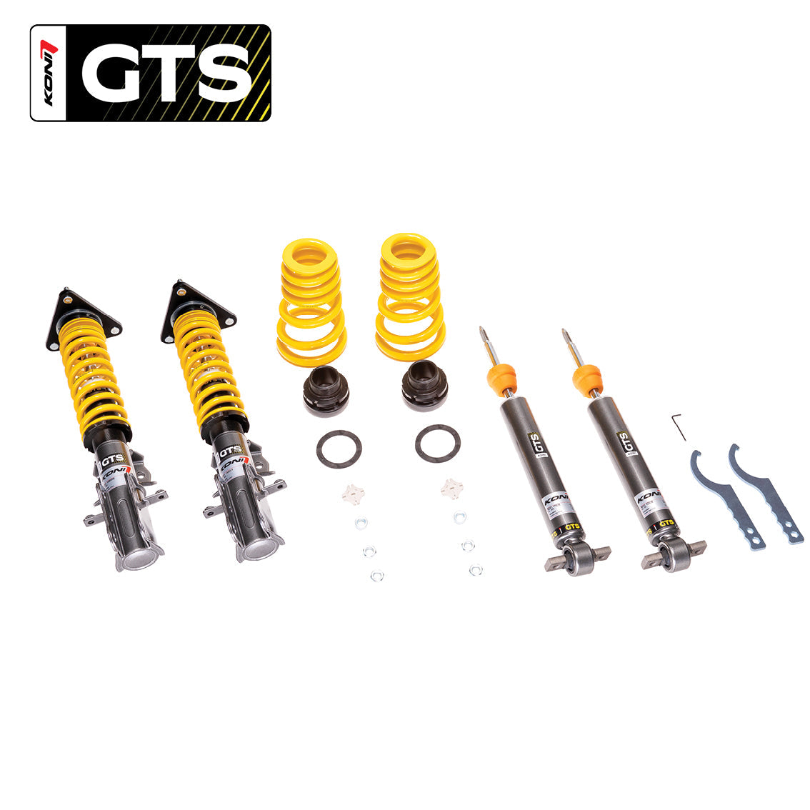 Koni Coilover GTS Coilover Kit 1200-1004 for Ford Mustang Coupé 2.3T Ecoboost, 3.7-V6, 5.0-V8 (2014 > 2023)
